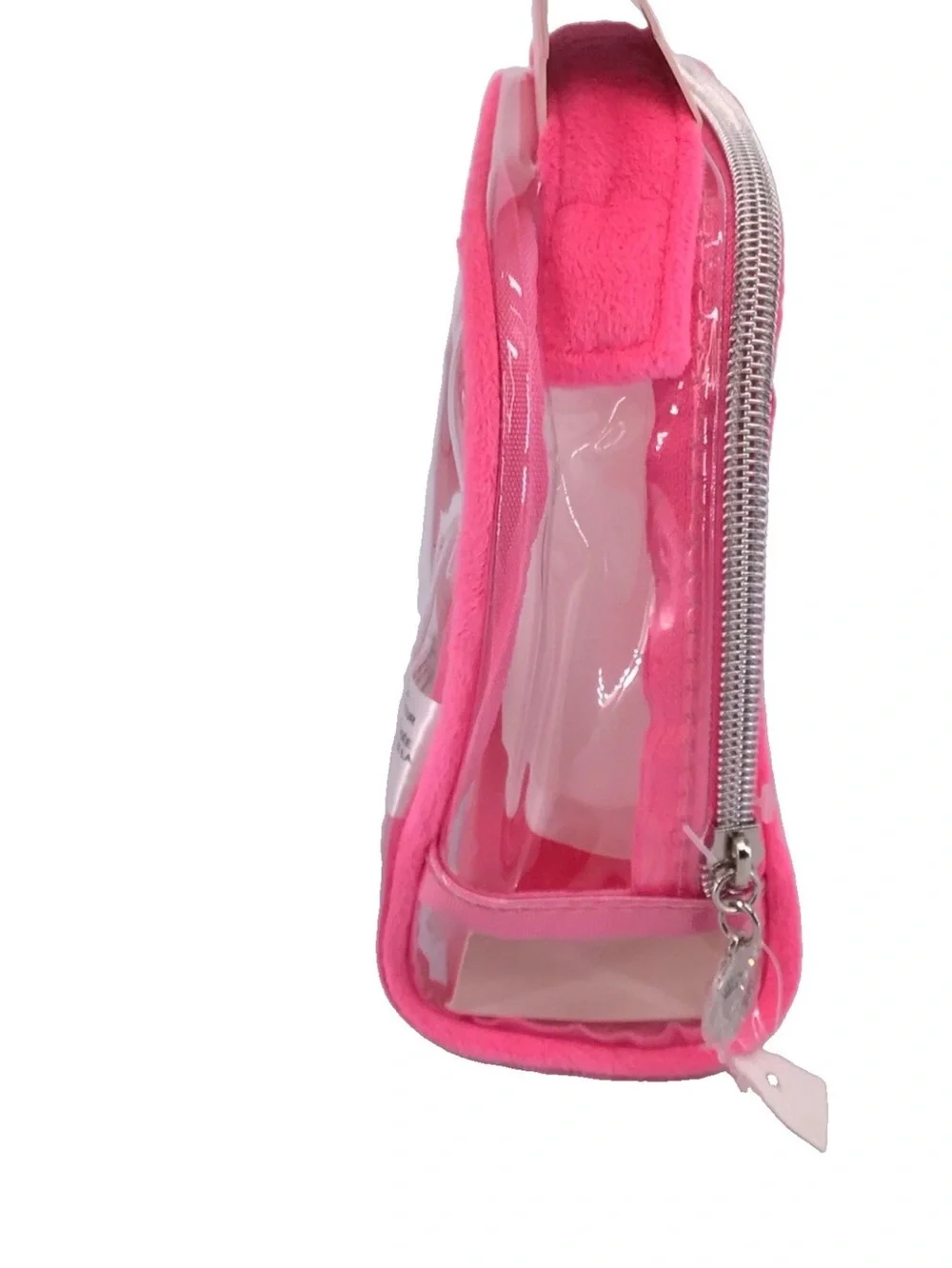 Vintage style Juicy Couture pvc travel Makeup Cosmetic Case Bag Pouch & bottles